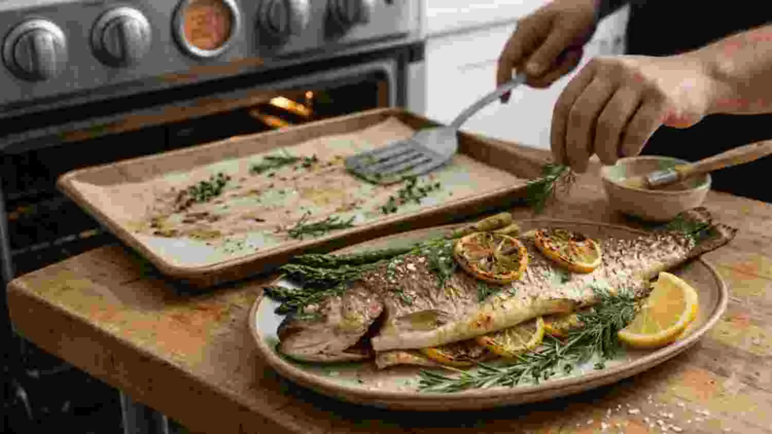 Cook fish in a oven